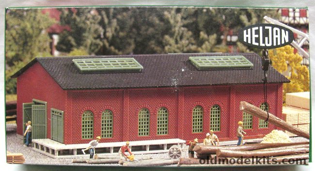 Heljan HO Factory / Railroad Shop / Appliance Warehouse - HO Scale Building, 1780 plastic model kit